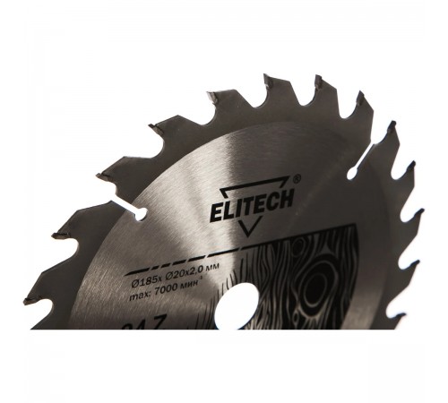 1820.053500 Диск пильный Elitech 185х20/16х24