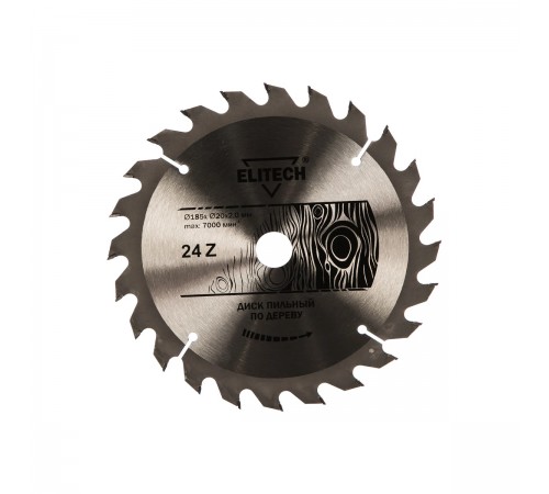 1820.053500 Диск пильный Elitech 185х20/16х24