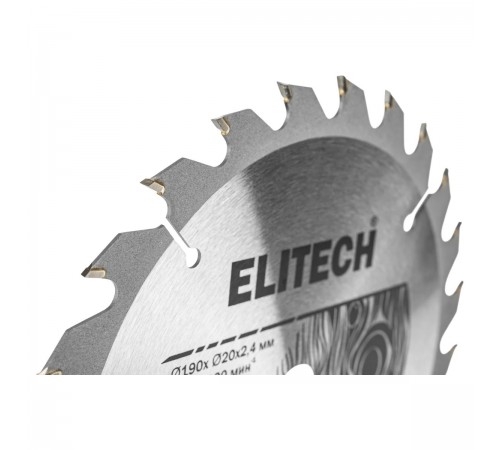 1820.053700 Диск пильный ELITECH 190х20/16x24