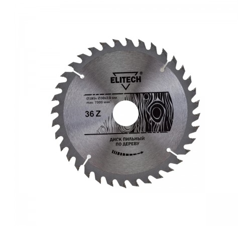 1820.054100 Диск пильный ELITECH 185х30x36