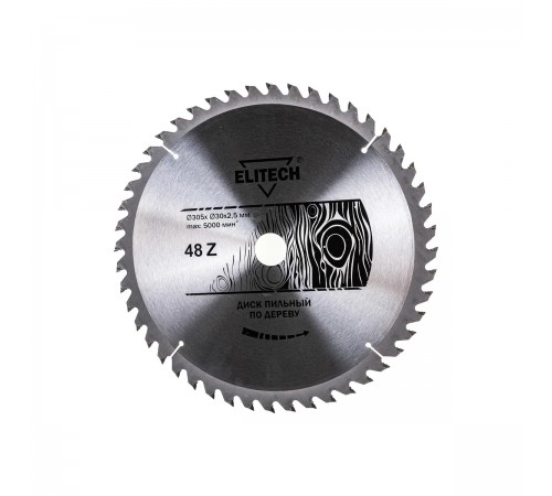 1820.054600 Диск пильный ELITECH 305х30x48