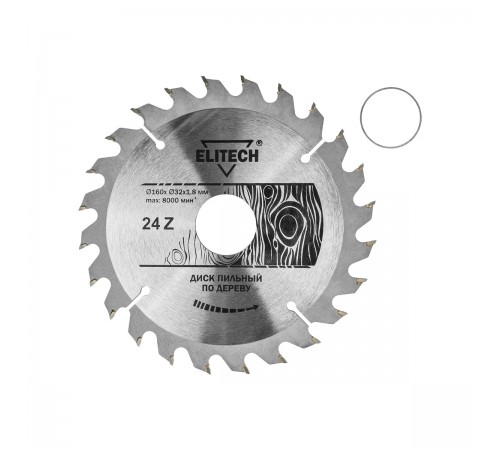 1820.054900 Диск пильный ELITECH 160х32/30x24