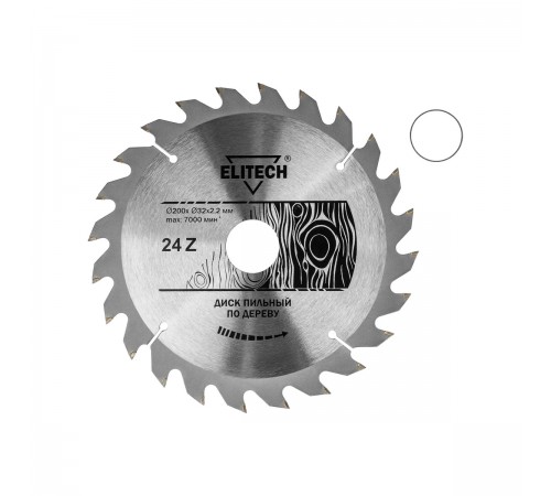 1820.055100 Диск пильный ELITECH 200х32/30x24