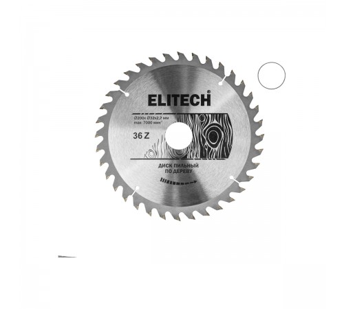 1820.055200 Диск пильный Elitech 200х32/30x36