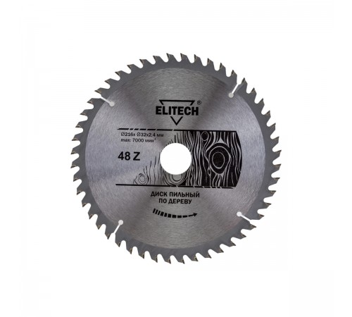 1820.055800 Диск пильный Elitech 216х32/30x48