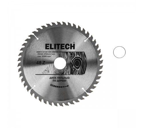 1820.056100 Диск пильный Elitech 230х32/30x48