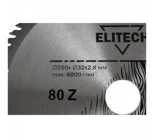 1820.056700 Диск пильный Elitech 250х32/30x80