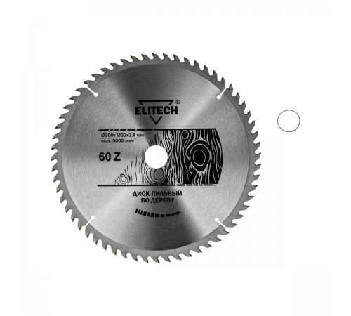 1820.057200 Диск пильный ELITECH 300х32/30x60