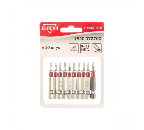 1820.072700 Бита Elitech TORX 10x50мм