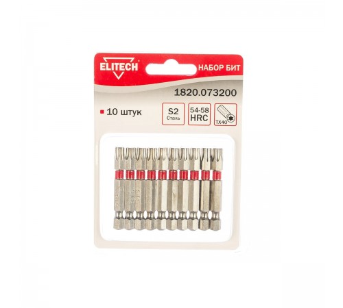 1820.073200 Бита Elitech TORX 40x50мм
