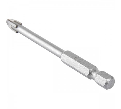 1820.104900 Сверло ELITECH по стеклу и кафелю 6*75мм HEX1/4"