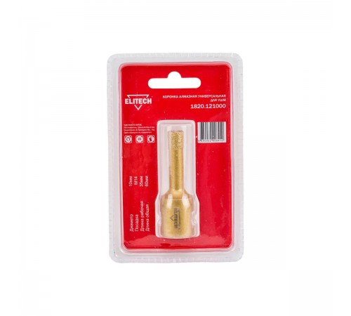 Коронка алмазная ELITECH 10мм х M14 1820.121000