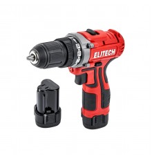 Дрель аккумуляторная Elitech ДА 12Л2 (2,0Ач)
