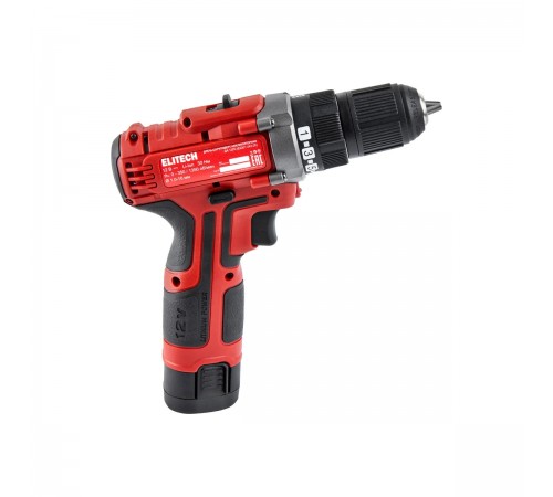 Дрель аккумуляторная Elitech ДА 12Л2 (2,0Ач)