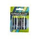 11752 Элемент питания алкалиновый Ergolux D/LR20 1.5B Alkaline BL-2