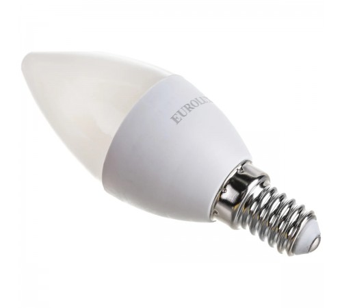 76/2/1 Лампа светодиодная Eurolux LL-E-C37-5W-230-2.7K-E14 (свеча, 5Вт, тепл., E14)
