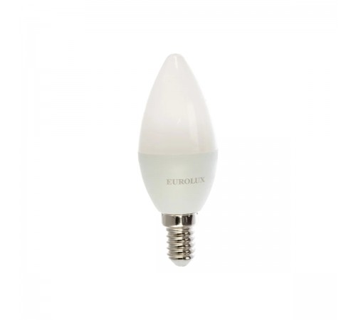 76/2/3 Лампа светодиодная Eurolux LL-E-C37-5W-230-4K-E14 (свеча, 5Вт, тепл., E14)