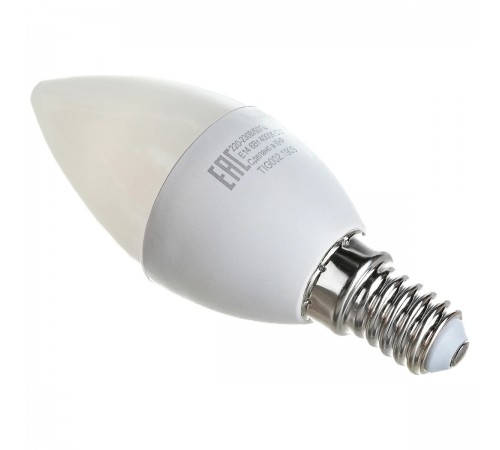 76/2/4 Лампа светодиодная Eurolux LL-E-C37-6W-230-4K-E14 (свеча, 6Вт, нейтр., E14)