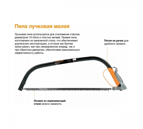 1001621 Пила лучковая Fiskars малая SW 30