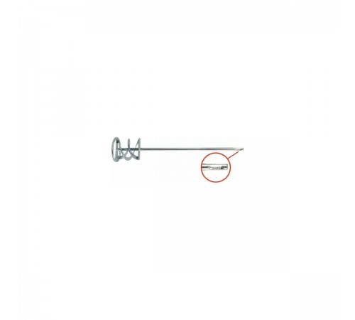 04261 Миксер FIT для строительных смесей оцинкованный хвостовик SDS-PLUS 120х600мм Профи