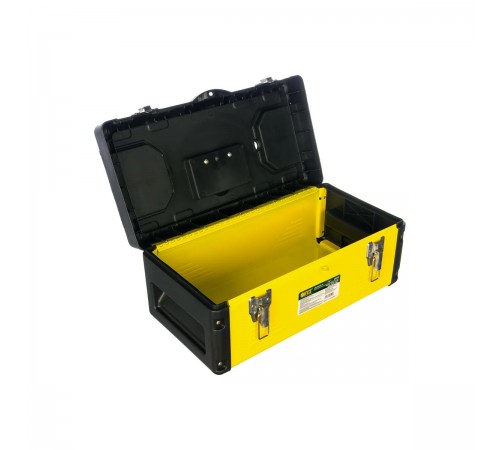 65592 Ящик для инструмента пластиковый FIT 18" 450x240x200 мм, стенки стальные, металл.замки