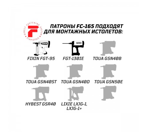 1-2-2-0371 Газовый баллон Fixpistols для монтажных пистолетов FC-165