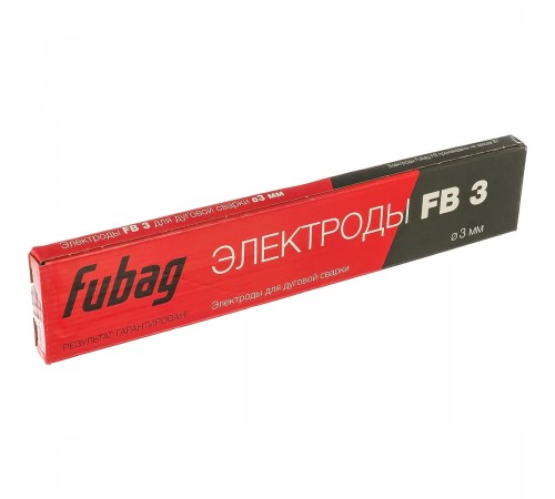 Электроды с рутиловым покрытием FB 3 0.9 кг; 3 мм FUBAG 38859