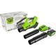 Воздуходувка GREENWORKS G40AB 40V аккумуляторная 2400807UB