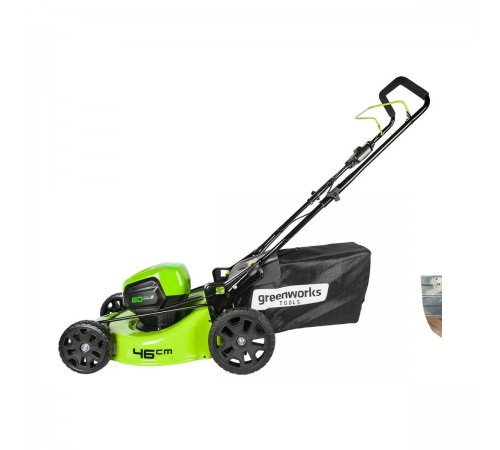 Газонокосилка аккумуляторная Greenworks GD60LM46HPK4 60V,46 см, б/щ
