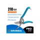 Секатор GRINDA PROLine P-10 210мм плоскостной,стальные рукоятки