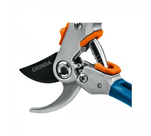 Секатор GRINDA PROLine P-51 200мм плоскостной, с двухкомпонентными рукоятками 423451_z01