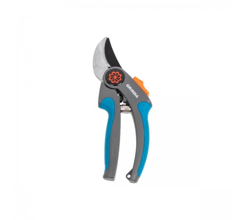 423455 Секатор GRINDA PROLine P-55 205мм плоскостной, с двухкомпонентными рукоятками