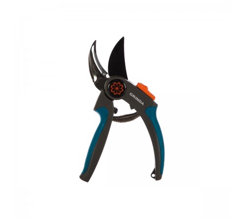 423455 Секатор GRINDA PROLine P-55 205мм плоскостной, с двухкомпонентными рукоятками
