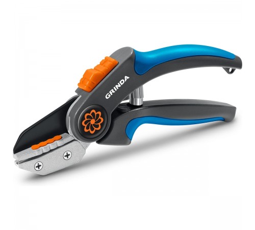 Секатор контактный GRINDA PROLine P-56, 205мм, двухкомпонентные рукоятки, легированная сталь 423456