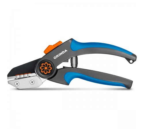 Секатор контактный GRINDA PROLine P-56, 205мм, двухкомпонентные рукоятки, легированная сталь 423456