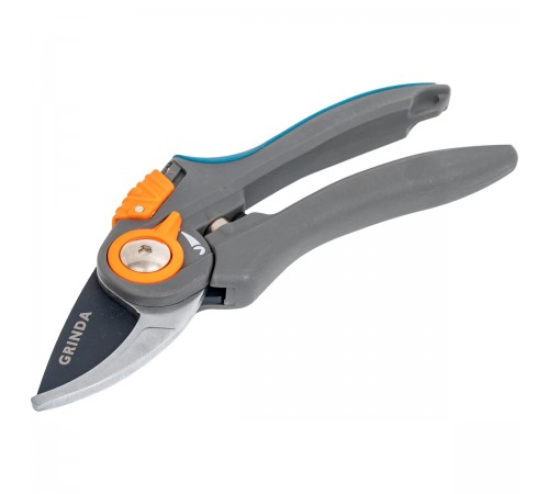 423459 Секатор GRINDA PROLine P-59 210мм плоскостной, с двухкомпонентными рукоятками