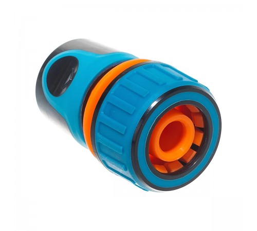 Соединитель для шланга GRINDA PROLine TC-34A, 3/4" с автостопом, пластиковый с TPR 8-426430_z01