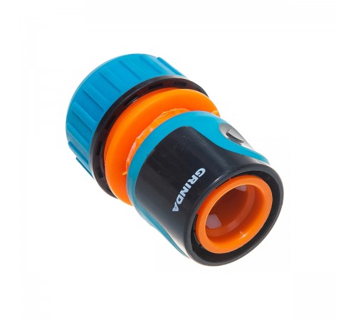 Соединитель для шланга GRINDA PROLine TC-34A, 3/4" с автостопом, пластиковый с TPR 8-426430_z01