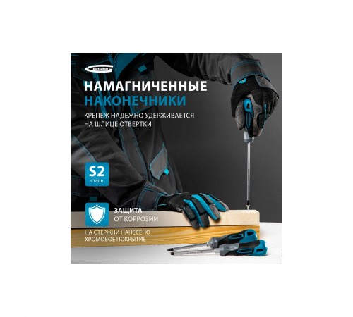 12164 Набор отверток Gross 6шт PH+SL