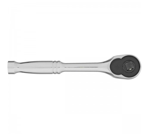 14050 Ключ-трещотка Cross 1/4", CrV, 120 зубьев, цельнометалический, хром