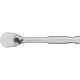 14050 Ключ-трещотка Cross 1/4", CrV, 120 зубьев, цельнометалический, хром