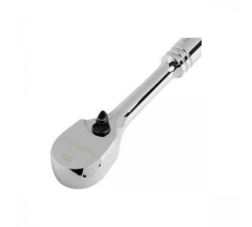 14050 Ключ-трещотка Cross 1/4", CrV, 120 зубьев, цельнометалический, хром
