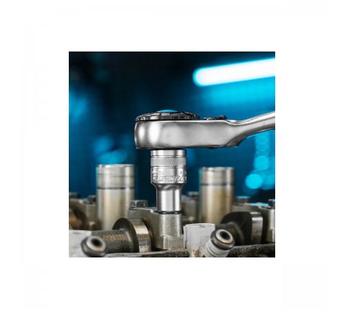 14138 Набор торцевых головок Gross трещотка 120 зубьев, 1/2", CrV, 12 предметов