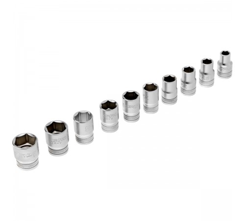 14138 Набор торцевых головок Gross трещотка 120 зубьев, 1/2", CrV, 12 предметов