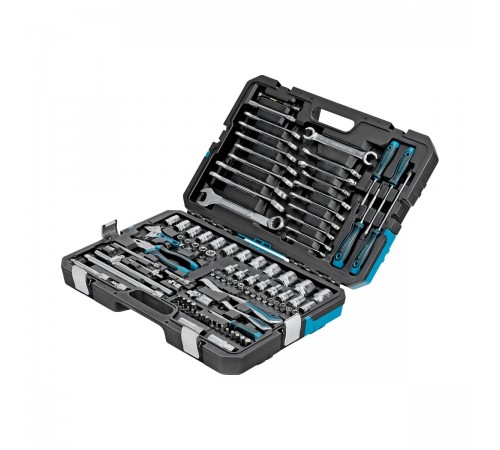 14151 Набор инструментов Gross, 1/4", 1/2", CrV, 120 зубьев, 101 предмет