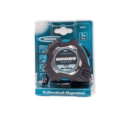 32571 Рулетка Gross Magnetisch 5м х 19мм