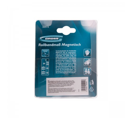 32572 Рулетка Gross Magnetisch 5м х 25мм