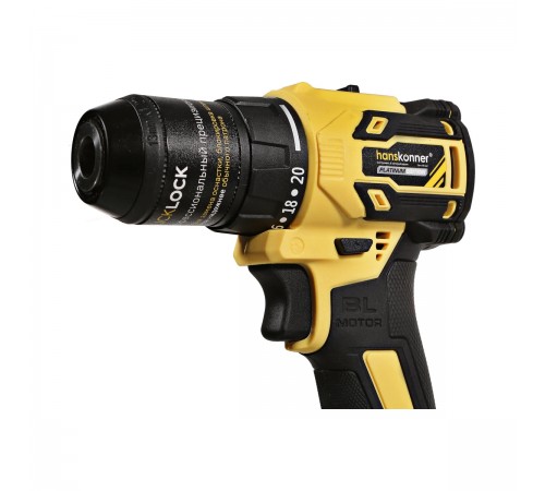 Дрель аккумуляторная Hanskonner HCD2065C