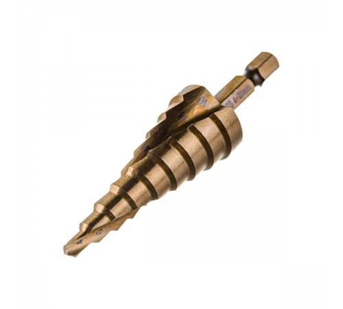 144420 Сверло по металлу шаговое спиральное Hardcore Torsion step 4-20 мм , 9 ступ., P6M5