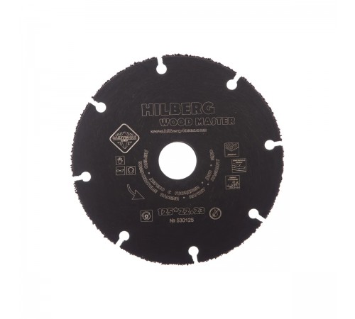 Диск алмазный HILBERG 530125 отрезной Super Wood 125x22,23